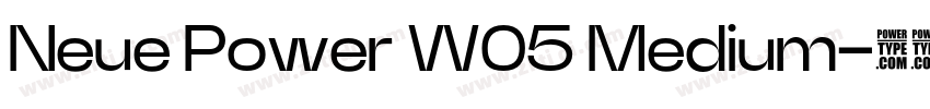Neue Power W05 Medium字体转换